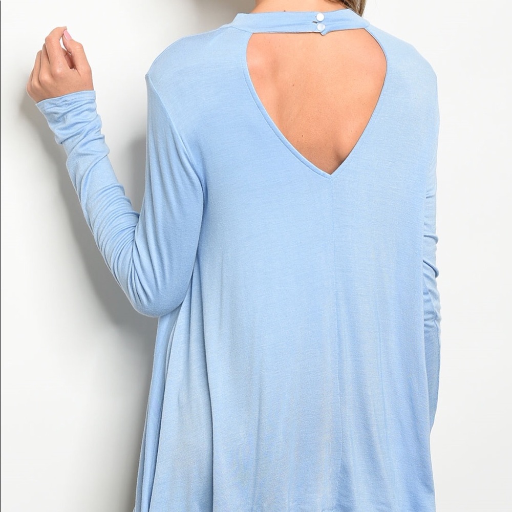 πHPπSIZE SM LEFTπGorgeous Baby Blue Tunic - Picture 7 of 7